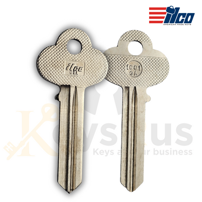 ILCO 1001GA Key Blank 10/pack