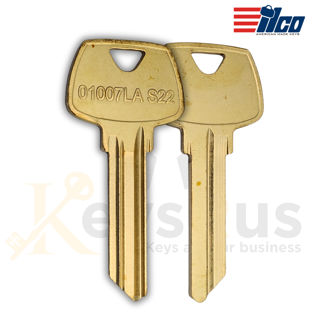 ILCO 1007LA / S22.5 Key Blanks – 10 Pack | 5-Pin LA Section Key for Sa ...
