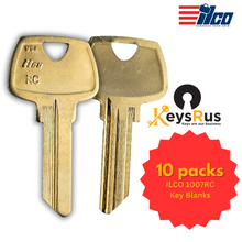 ILCO 1007RC Key Blanks – 10 Pack | 5-Pin RC Section Key for Sargent Locks | Nickel-Plated Brass
