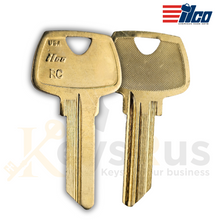 ILCO 1007RC Key Blanks – 10 Pack | 5-Pin RC Section Key for Sargent Locks | Nickel-Plated Brass