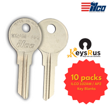 ILCO 102AM / AP2 / JMA CHI-10D Key Blanks – 10 Pack | Brass | Compatible with Chicago, Hudson, Steelcase, AMF & More
