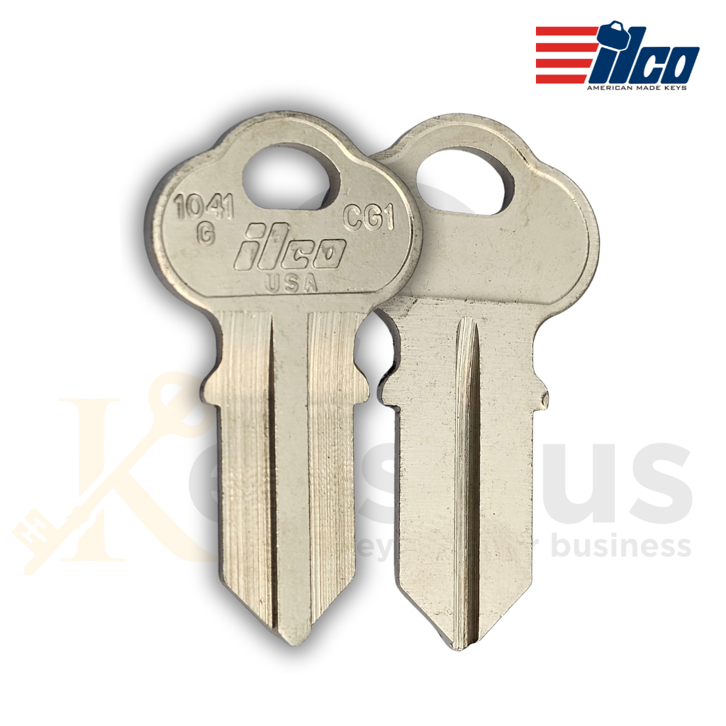 ILCO 1041G / CG1 Key Blanks – 10 Pack | Multi-Use Brass Key Blank for Chicago, Amana, Chevrolet, Harley Davidson
