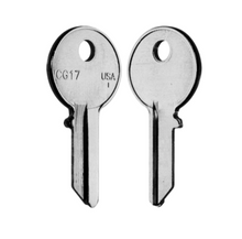 ILCO 1041Y / CG17 Key Blanks – 10 Pack | Brass | Compatible with Chicago, Diebold, Globe Wernicke, Hon, Arctic Cat & More
