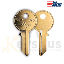 ILCO 1041Y / CG17 Key Blanks – 10 Pack | Brass | Compatible with Chicago, Diebold, Globe Wernicke, Hon, Arctic Cat & More