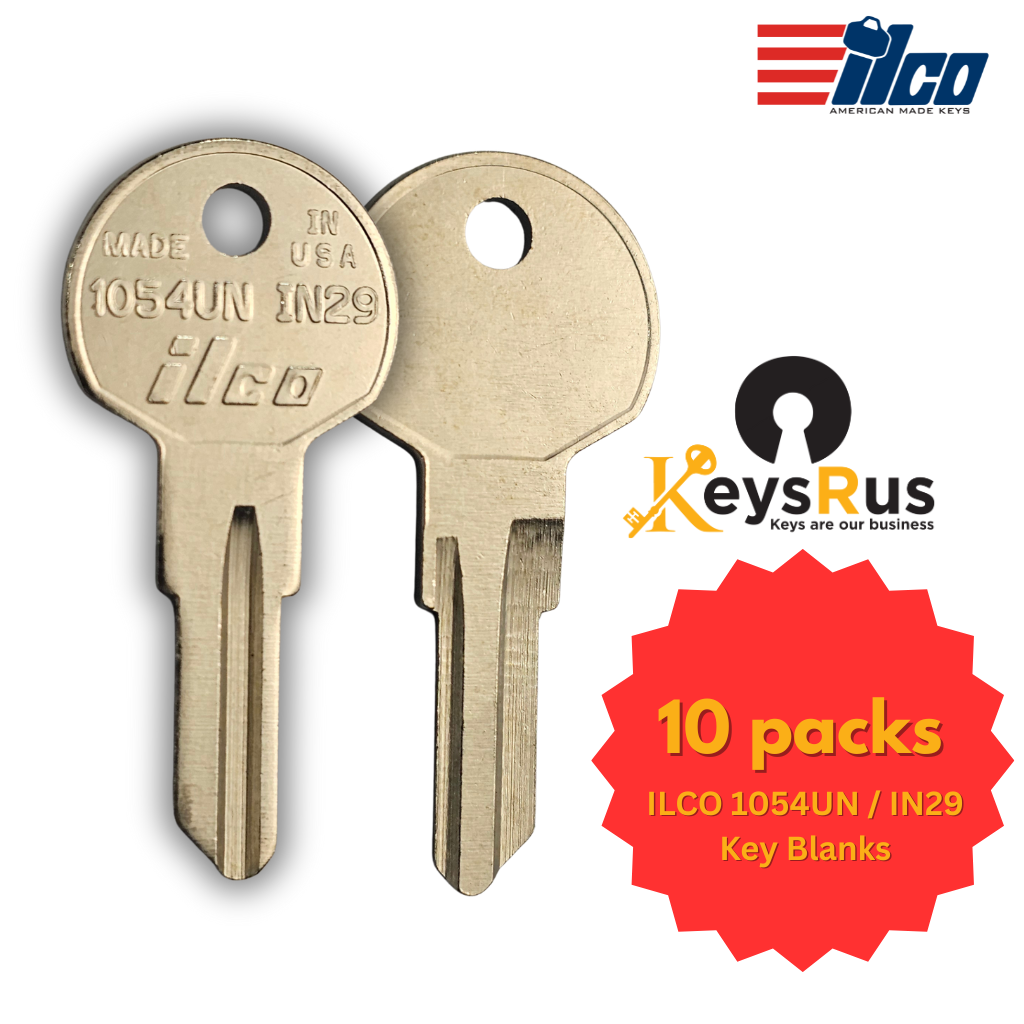 ILCO 1054UN / IN29 Key Blanks – 10 Pack Key for gun rack locks