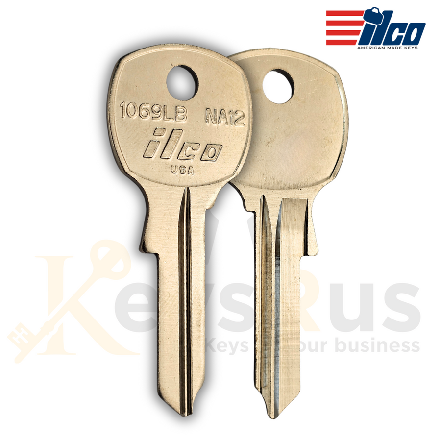 ILCO 1069LB / NA12 Key Blanks, 10 Pack, Fits NCL, National Cabinet, American Device, USPS, Florence & More