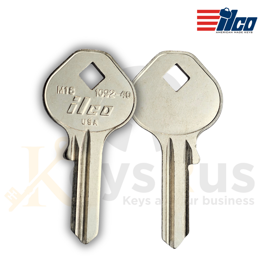 M18, ILCO 1092-40 Master Key Blank - 10 Pack