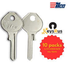 ILCO 1092E / M9 Key Blanks – 10 Pack | Precision Brass Blanks for Master Padlocks | Made in USA