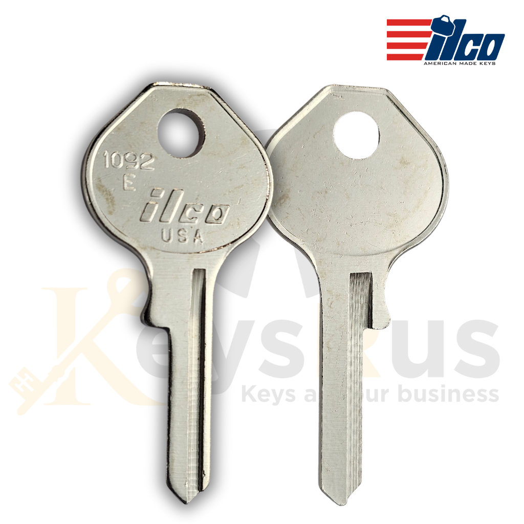 ILCO 1092E / M9 Key Blanks – 10 Pack | Precision Brass Blanks for Master Padlocks | Made in USA