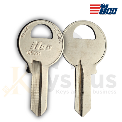 ILCO 1092R / M1-RV Key Blanks – 10 Pack | Reverse M1 Key Blank for Master Padlock, GTO, Mighty Mule & More