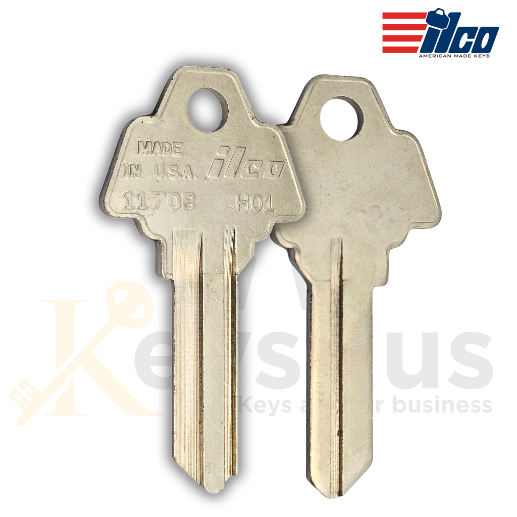 ILCO 1170B / HO1 Key Blanks – 10 Pack | H01 5-Pin Keyway | Residential & Commercial Use