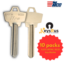 ILCO 1307W / SC22 Key Blanks – 10-Pack | Premium Nickel-Plated Brass 5-Pin Blanks for Residential, Commercial & Automotive Locks