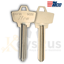 ILCO 1307W / SC22 Key Blanks – 10-Pack | Premium Nickel-Plated Brass 5-Pin Blanks for Residential, Commercial & Automotive Locks