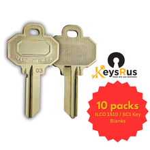 ILCO 1510 / SC1 Key Blanks – 5-Pin – Nickel Silver – C Section – 10 Pack – Uncut for Schlage Locks