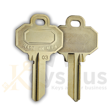 ILCO 1510 / SC1 Key Blanks – 5-Pin – Nickel Silver – C Section – 10 Pack – Uncut for Schlage Locks