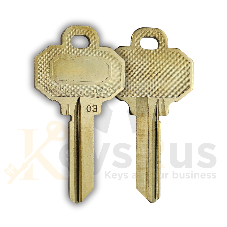 1510 Baldwin / SC1 Big Head Key Blanks, 50 Pack, 5 Pin Large Head LockGenics Blanks for Residential & Commercial Locks