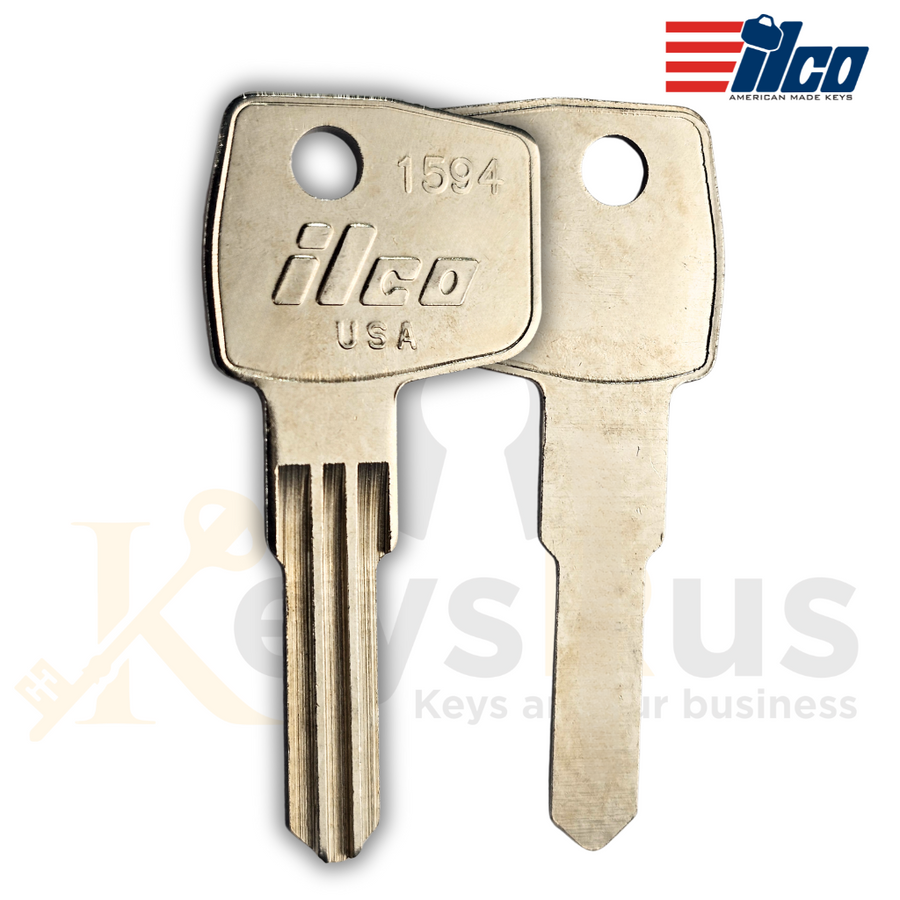 ILCO 1594 Key Blanks, 10 Pack, Fits Canada Post & Lowe & Fletcher Mailbox Locks (21001, 23000)