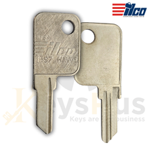 ILCO 1597 / HAW1 Key Blanks – 10 Pack | Fits Haworth, Anderson Hickey, Hudson, nVision Furniture Locks