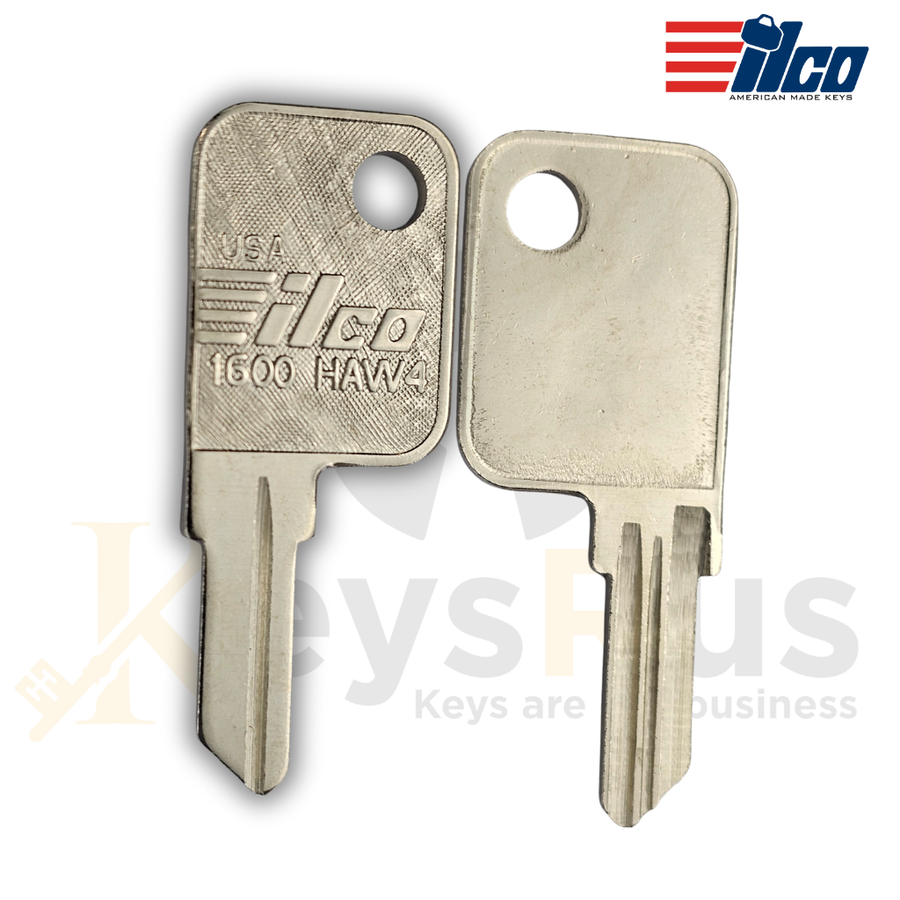 ILCO 1600 / HAW4 Key Blanks, 10 Pack, Fits Haworth, Anderson Hickey, Hudson Furniture Locks