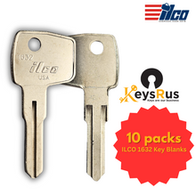ILCO 1632 Key Blank – Canada Post Mailbox Key – Nickel Plated Brass – 10 Pack