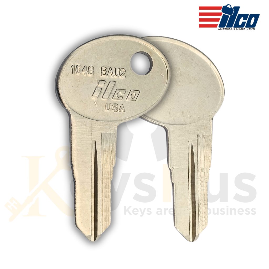 ILCO 1648 / BAU2 Key Blank – For Bauer, Eberhard, Featherlite, Jayco, Leer (AE01–AE060) – 10 Pack
