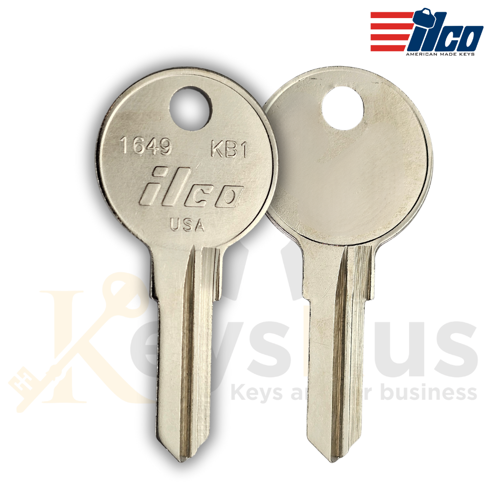ILCO 1649 / KB1 Furniture Key Blank – 10/Pack