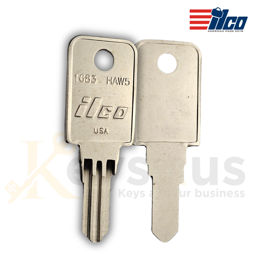 ILCO 1683 / HAW5 Key Blank, 10 pack, Fits Haworth, Anderson Hickey, Hudson Furniture Locks