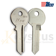 ILCO 191A VIRO Key Blanks – 10 Pack | Nickel-Plated Brass Padlock Key Blanks | Compatible with Viro, Squire, Brinks & More