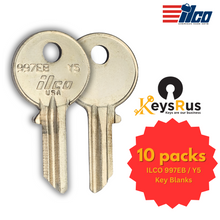 ILCO 997EB / Y5 Key Blanks – 10 Pack | Compatible with Yale & More | Nickel-Plated Brass