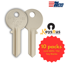 ILCO 997E / Y52 Key Blanks – 10 Pack | Nickel Plated Brass | Compatible with Yale, Emtek, Chateau, Lyon & More