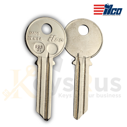 ILCO 998GC / Y80 Key Blanks – 10 Pack | 6-Pin GC Section | Compatible with Yale Locks | Nickel-Plated Brass