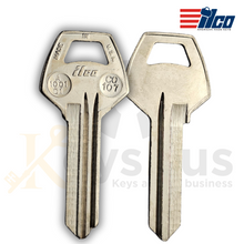 ILCO A1001D1 / CO107 Key Blank 10/pack