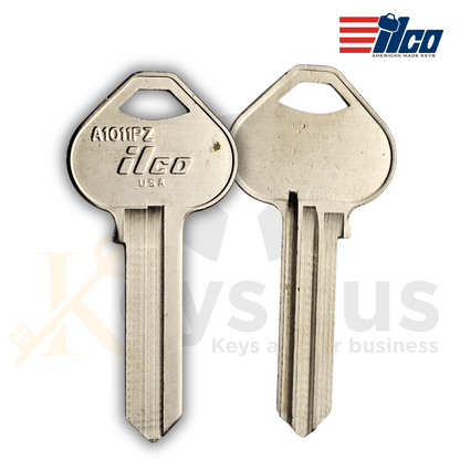 ILCO A1011PZ Key Blank – Uncut Brass Key for Arrow Locks – Profile PZ