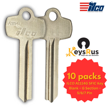 ILCO A1114G SFIC Key Blank – G Section – 5/6/7 Pin – 10/Pack | Compatible with Best Interchangeable Core Locks | Nickel Silver