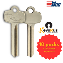 ILCO A1114K Key Blanks – 10 Pack | Durable Brass Key Blanks for Residential & Commercial Use