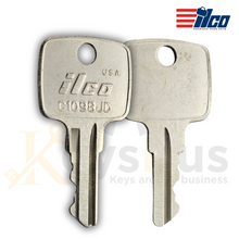 ILCO C1098JD Key Blanks – 10 Pack | For John Deere, Multiquip, Indak Equipment | JD1481 Stamped Key | Nickel-Plated Brass