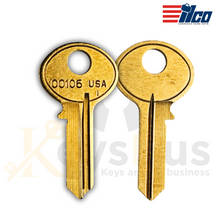 ILCO CO106-BR Key Blanks – 10 Pack | Mailbox & Office Furniture Key Blank | C0106 Keyway