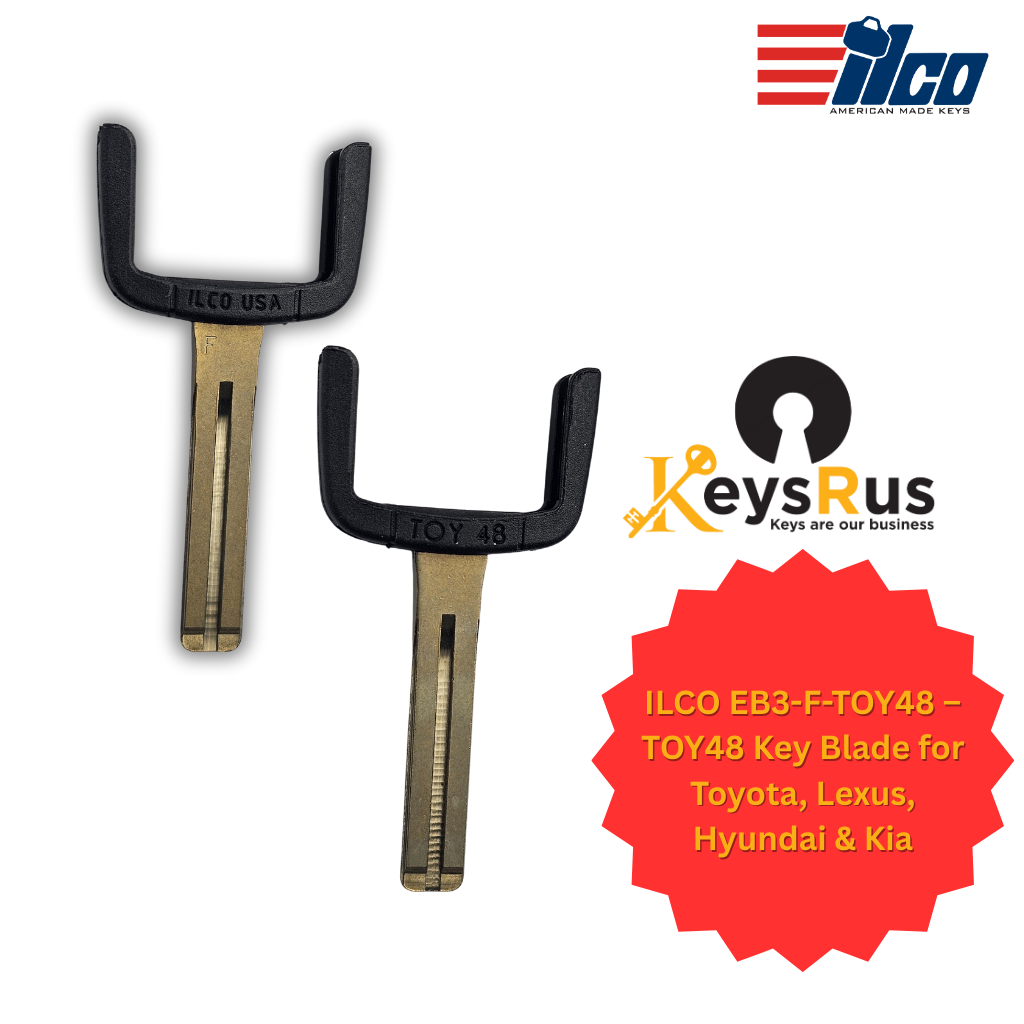 ILCO EB3-F-TOY48 – TOY48 Key Blade for Toyota, Lexus, Hyundai & Kia