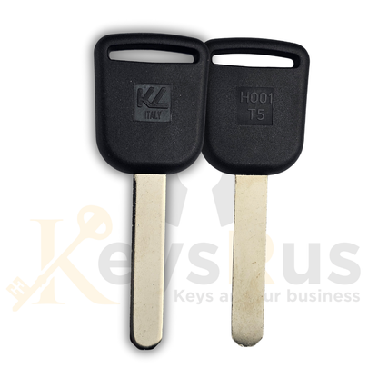 ILCO HO01T5 Transponder Key – T5 Cloneable Chip – Fits 2002–2006 Honda Vehicles – NOVA ID T5 – Cloneable Key Blank