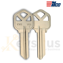 ILCO KW1-NP Kwikset Key Blanks – 50-Pack – High-Quality Replacement Keys