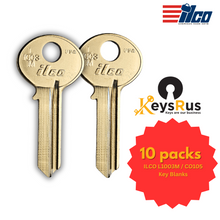 ILCO L1003M / CO105 Key Blanks – 10 Pack | Fits Boat Switches, CCL, Simplex, Cutler Mailbox Locks – Nickel-Plated Brass