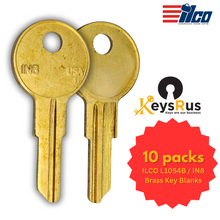 ILCO L1054B / IN8 Brass Key Blanks – 10 Pack | Wide Compatibility | Made in USA by Taylor/ILCO