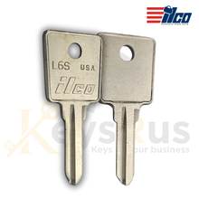 ILCO L6S Key Blanks – 10 Pack | Furniture & Cabinet Lock Key Blank | Compatible with Abbess, Bostich, Delsey, Hafele, LAS, SWS, Votex Roof Racks & More