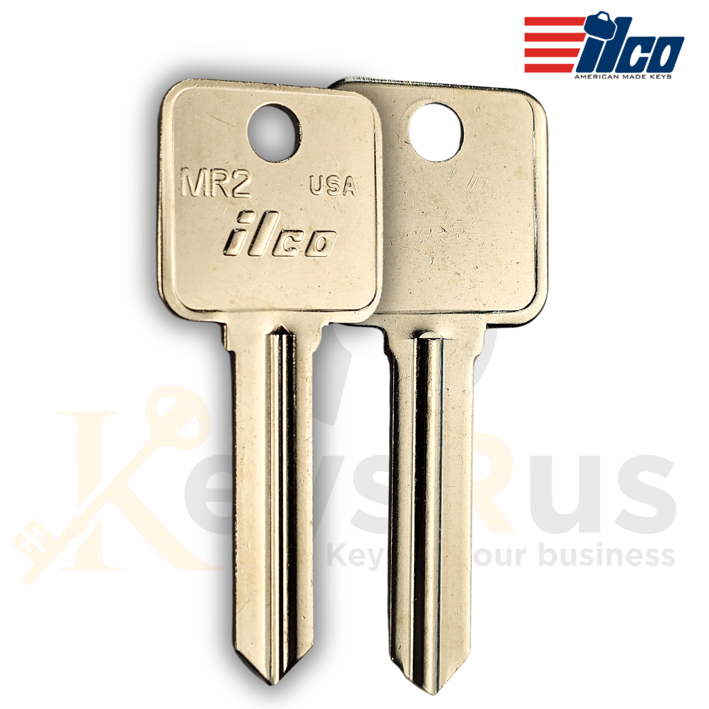 ILCO MR2 Rousseau Key Blank – 10 Pack (Nickel-Plated Brass)