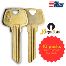 ILCO O1007HB Key Blanks – 10 Pack | 6-Pin HB Section Key for Sargent Locks | Nickel Silver