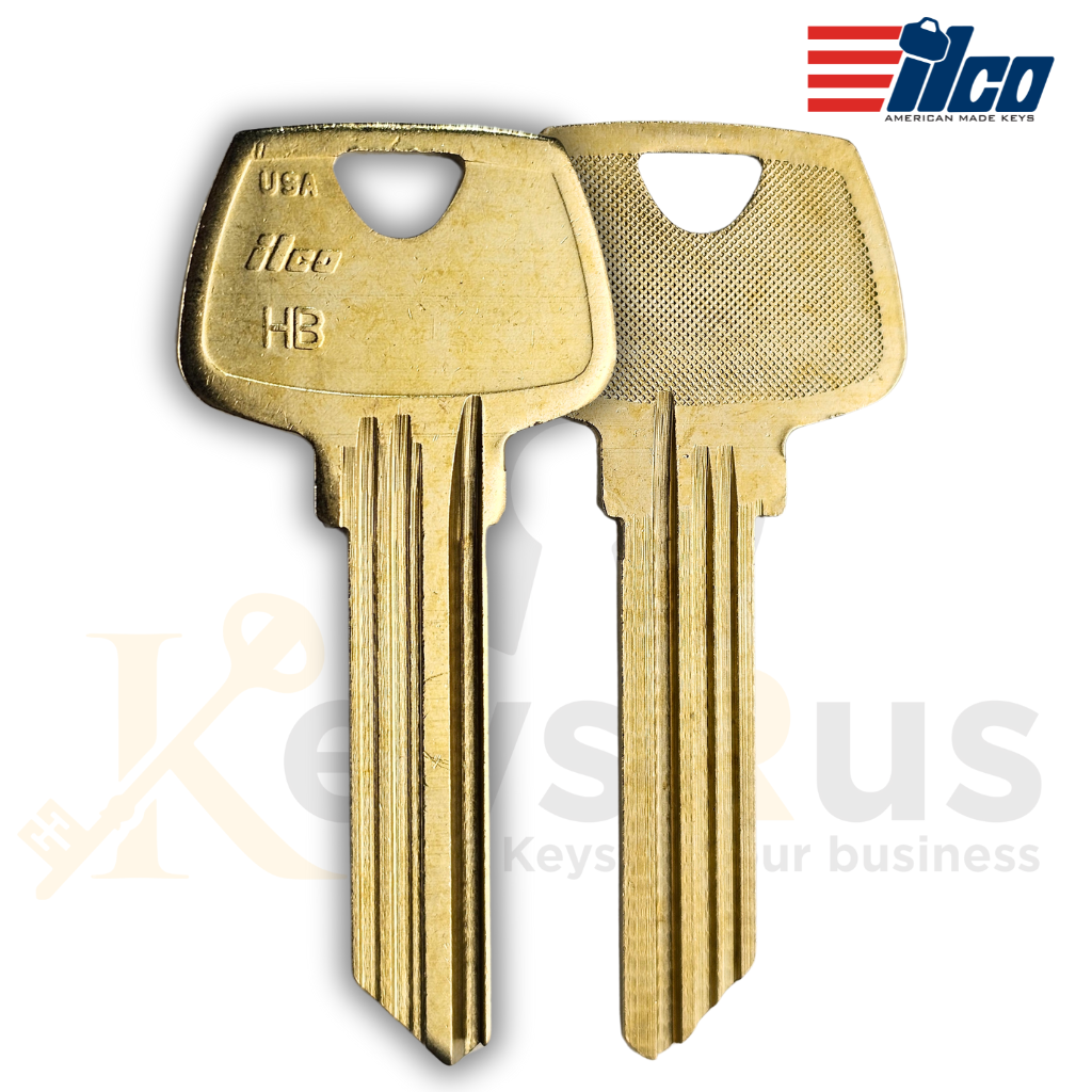 ILCO O1007HB Key Blanks – 10 Pack | 6-Pin HB Section Key for Sargent Locks | Nickel Silver