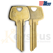 ILCO O1007HB Key Blanks – 10 Pack | 6-Pin HB Section Key for Sargent Locks | Nickel Silver