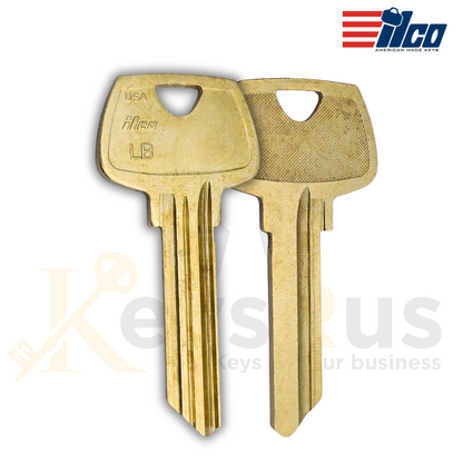 ILCO O1007LB / S23 Sargent Key Blank – 6-Pin – 10/Pack | LB Section | Nickel Silver