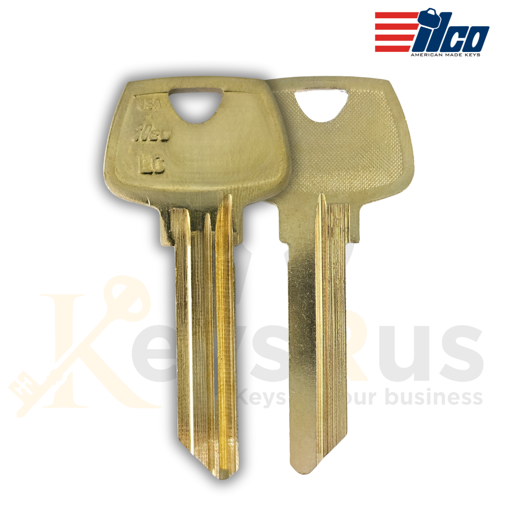 ILCO O1007LC / 01007LC Sargent Key Blanks – 10 Pack | 6-Pin LC Keyway | Nickel Silver