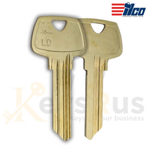 ILCO O1007LD / U07LD Sargent Key Blank – 6-Pin – 10/Pack | LD Section | Nickel Silver